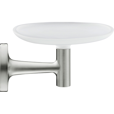 Duravit Starck T Zeephouder - wandmodel - 14x10.6cm -matglas - geborsteld RVS