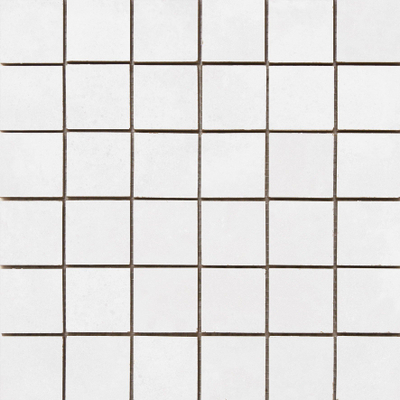 Terravito Velaro carrelage mural et de sol - 30x30cm - effet béton - mosaïque Glaciar mat (blanc)