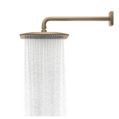 AXOR Citterio C douche de tête - 27x27cm - avec bras de douche - ecosmart+ - brushed bronze