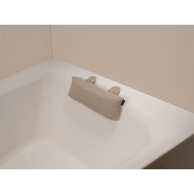 Coussin de bain Riho – 37x7x13 cm – universel – textile – gris galet