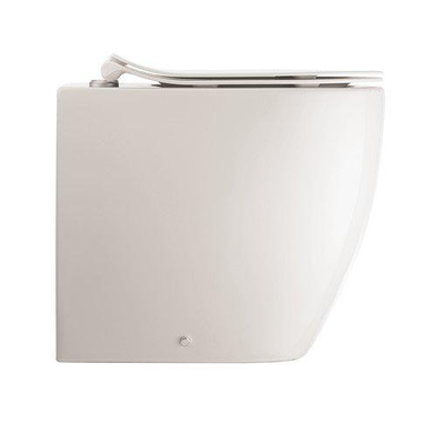 Crosswater Glide II Staand Toilet - 36.5x51x42.5cm - spoelrandloos - zonder zitting- - rimless - back-to-wall - wit glans