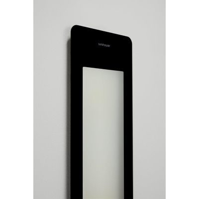 Sunshower Round Plus L infrarood + UV licht inbouw 185x33x10cm full body Black