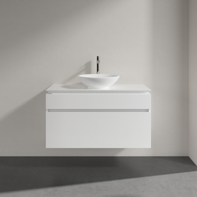 Villeroy & Boch Legato meuble sous-lavabo - 100x55cm - 2 tiroirs Blanc brillant