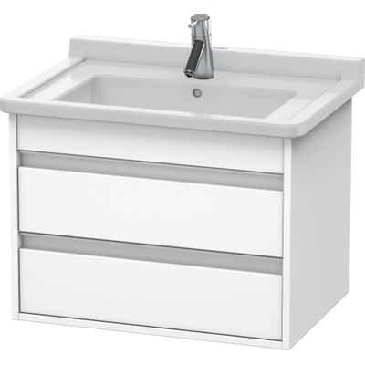 Duravit Ketho Meuble sous-lavabo avec 2 tiroirs 65x41x46.5cm pour Starcks3 030470 blanc