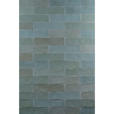 Douglas Jones Atelier Carreau mural 6x25cm 10mm pâte blanche Vert D'Eau