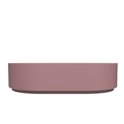 Arcqua Case waskom - 55x36cm - Ovaal - Cast marble Roze Mat