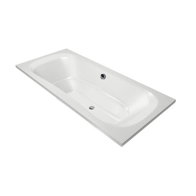Xenz Nassau Duobad - 200x90x52 - afvoer Midden - acryl - wit