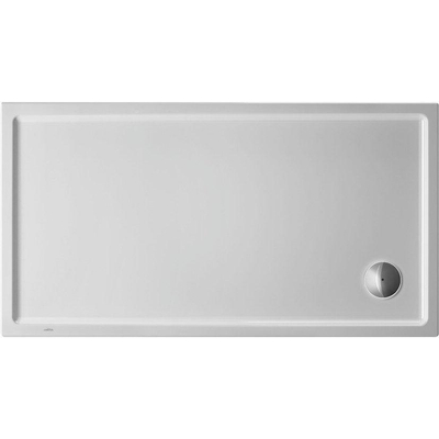 Duravit Starck Slimline Kunststof douchebak acryl rechthoekig - 150x80x6cm - met antislip - wit