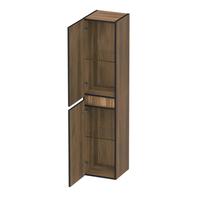 BRAUER Joy Edge armoire de salle de bains - 160x35x35cm - 2 portes - ouverture à gauche ou à droite - sans poignée - Honey