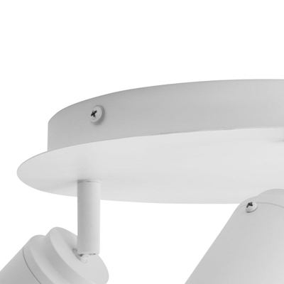 QAZQA Ducha - 3 lamp - inclusief dimbare led lampen - IP65 - Rond - Wit