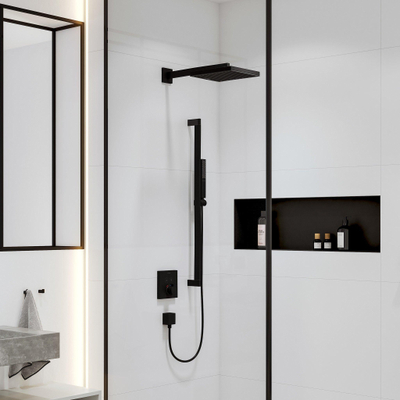 Hansgrohe Raindance Alive douchearm - 39cm - wand - mat zwart