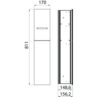 Emco Asis 2.0 toiletmodule inbouw zwart
