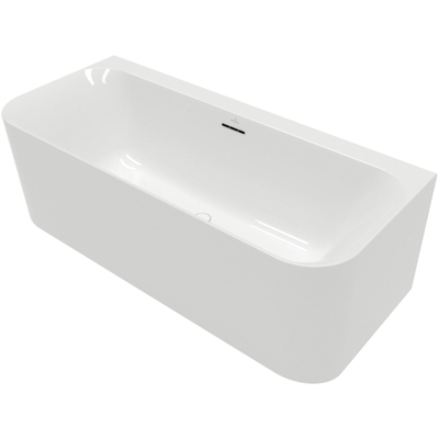Villeroy & Boch Loop & Friends half - vrijstaand bad - 180x80cm Acryl - glans wit
