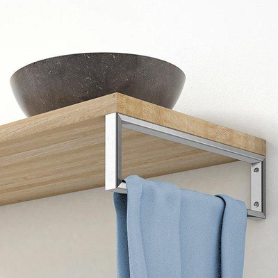 Xellanz Support de fixation carré 460 x 220 mm chromé