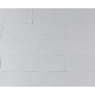 SAMPLE Douglas Jones Atelier Wandtegel 6x25cm 10mm witte scherf Blanc De Lin