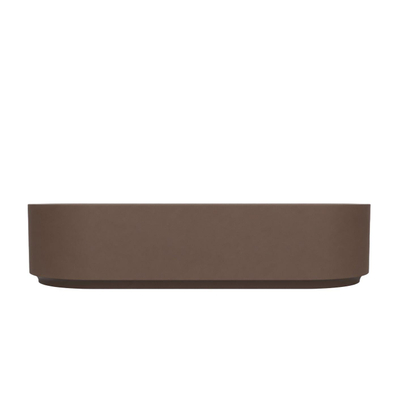 Arcqua Case Opbouw Waskom - ovaal - 60x26cm - mat chocola