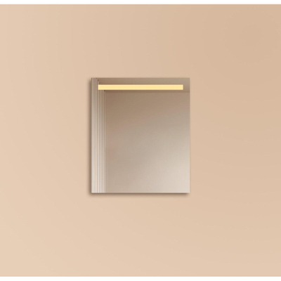 FugaFlow Eccelente Arredo 2.0 Miroir salle de bains 60x70cm avec éclairage LED supérieur avec interrupteur capteur