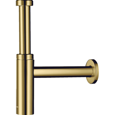 Hansgrohe universal flowstar s premium designer siphon 5/4 avec tuyau mural avec rosace or poli