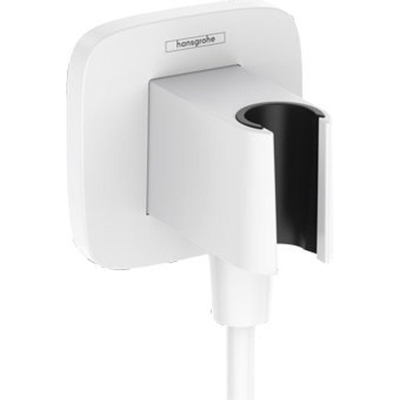Hansgrohe Fixfit q - handdouchehouder - inclusief muuraansluitbocht - mat wit