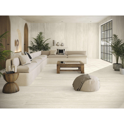 SAMPLE Baldocer Cerámica Venice carreau de sol et de mur Travertin Beige mat