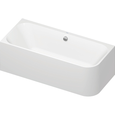 Duravit Happy d.2 bad rechthoek 180x80cm hoek links met paneel wit