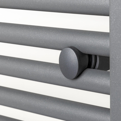 Rosani Exclusive line 2.0 radiator 40x180cm 696watt recht middenaansluiting structuur grijs metallic