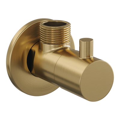 BRAUER Gold Edition Robinet d'arrêt d'angle - G1/2 - tuyau - Or brossé