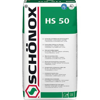 Schonox Hs 50 mortier de ragréage 25kg Blanc