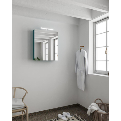Mondiaz CUBB armoire de toilette – 60 x 70 x 18 cm – 1 porte – Smag (vert)