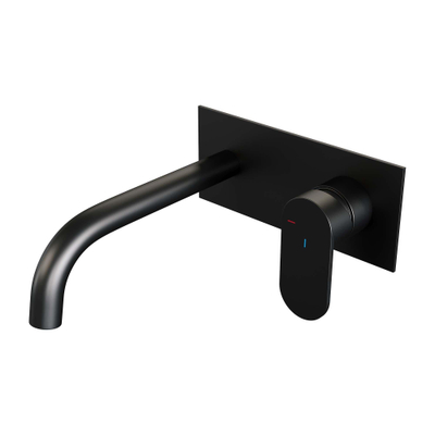 Brauer Black Edition Mitigeur lavabo encastrable économiseur d'énergie Noir mat