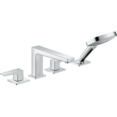 Hansgrohe Metropol Ensemble mitigeur de bord de baignoire 4 trous chrome