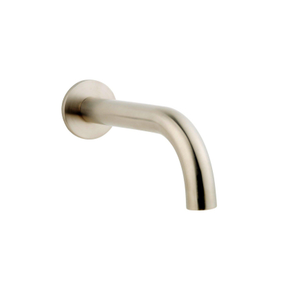 Wiesbaden Caral baduitloop rond 20 cm 1/2'' geborsteld staal PVD