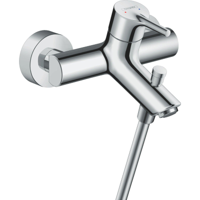 Hansgrohe Talis S Badkraan - met koppelingen - hoogglans chroom