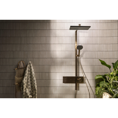 Hansgrohe Raindance Alive Q - showerpipe - 210/340 2jet - thermostaat - geborsteld brons (brons)