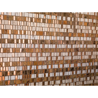 Dune materia mosaics carreau de mosaïque 30x30,5cm 5mm marron mat/brillant