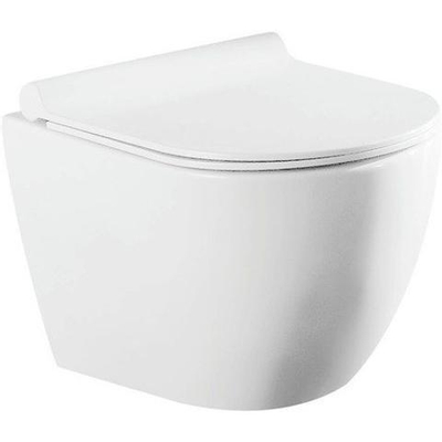 QeramiQ Salina Abattant WC compact - frein de chute - pour SW25841 - blanc
