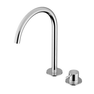 Hotbath Cobber Wastafelmengkraan - opbouw - zonder waste - hoogglans chroom