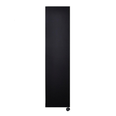 Sanicare Denso Elektrische Radiator - 180x40cm - 948W - design - thermostaat - zwart - rechtsonder - mat zwart