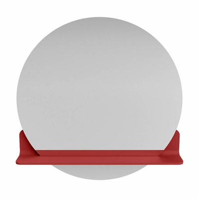 Mondiaz SPOT miroir – Ø 70 cm – avec tablette – Fire (rouge)