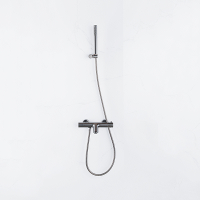 Fortifura Calvi Handdouchehouder - PVD - geborsteld gunmetal (antraciet)