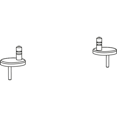 Duravit Bevestigingsgarnituur - voor Duravit Happy D Starck Vero en Starck - 3 closetzittingen - softclose - RVS