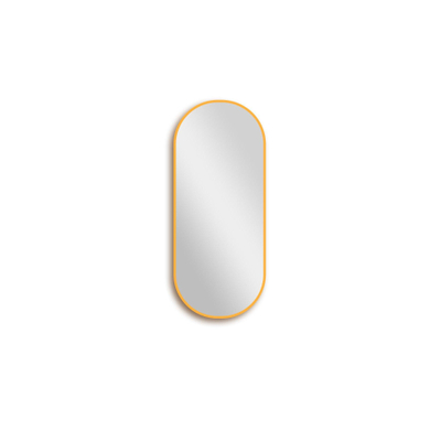 Saniclass Retro Line miroir – ovale – 38 x 90 cm – Or mat