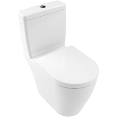 Villeroy & Boch Avento closetzitting - met deksel - met softclose en quick release - met RVS scharnieren - quickrelease - White Alpine (glans wit)
