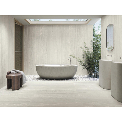 SAMPLE Baldocer Cerámica Venice carrelage de sol et de mur Travertin Gris mat