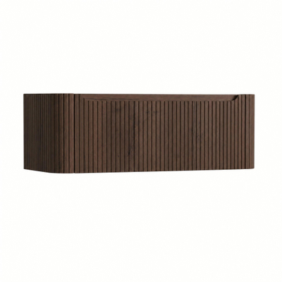 H&R Badmeubelen Juice Meuble sous vasque - 120x45x40cm - angles arrondis - 1 tiroir - poignée intégrée - coffee