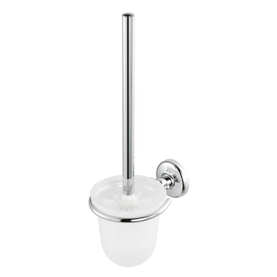 Geesa Hotel Brosse de toilettes avec support Chrome (tête de brosse blanche)