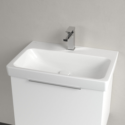 Villeroy & Boch Architectura Wastafel - 44.5x65cm - met kraangat - geslepen onderkant - White Alpine (glans wit)