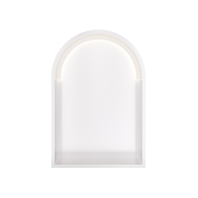 Hotbath &MORE Inbouwbox of inbouwnis - Toogmodel - 30x45x10 - met LED - IP44 - mat wit