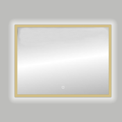 Best Design Nancy Isola Miroir LED 100x80cm aluminium or mat
