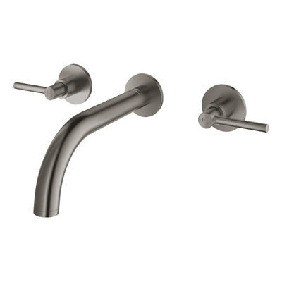 Grohe Atrio M-size 3-gats wandmengkraan hard graphite geb.